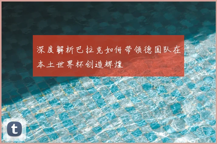深度解析巴拉克如何带领德国队在本土世界杯创造辉煌
